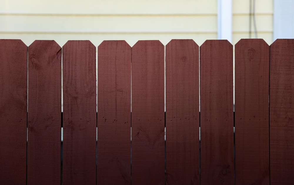 pine timber fence